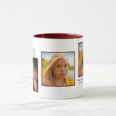 Class Of Graduate Maroon Photo Collage Mag マグカップ (中央)