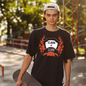 Class of Graduation Flames Tattooスタイル Tシャツ