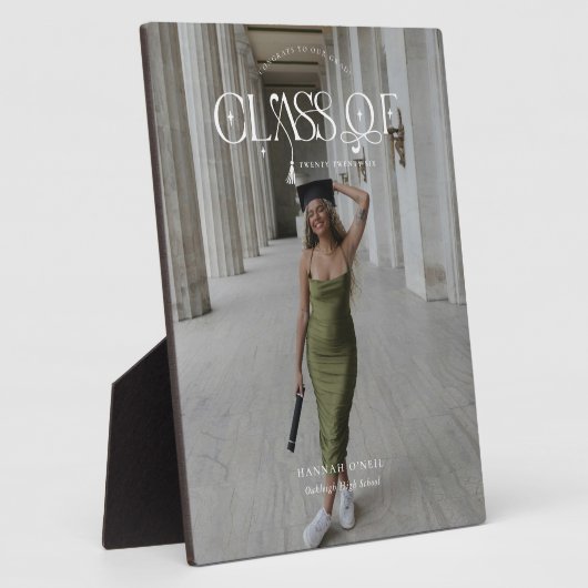 Class Of | Graduation Keepsake Photo Plaque フォトプラーク (側面)
