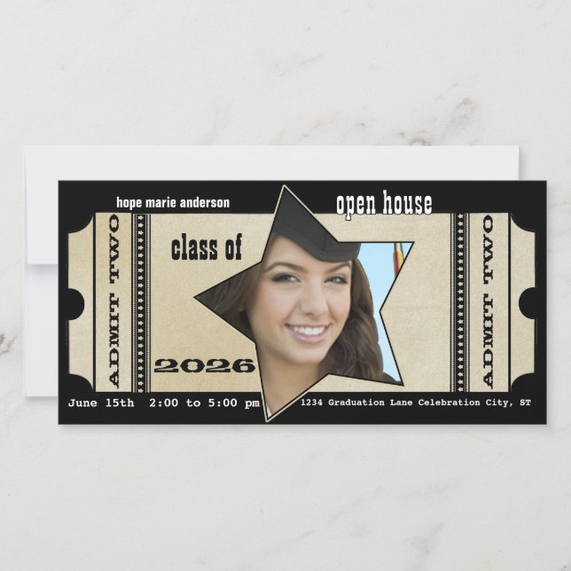 Class of Graduation PARTY OPEN HOUSE招待状 (正面)