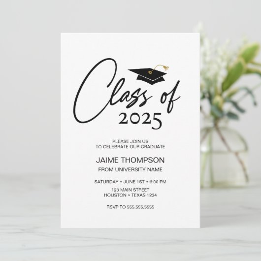 Class of Modern Graduation Invitation 招待状 (スタンド正面)