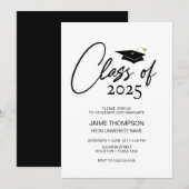 Class of Modern Graduation Invitation 招待状 (正面/裏面)