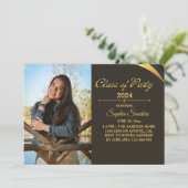 Class of Party Graduation Elegant 2 photos 招待状 (スタンド正面)
