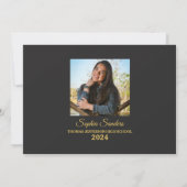 Class of Party Graduation Elegant 2 photos 招待状 (裏面)