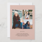 Class Of Personalized Graduation Announcement 招待状 (裏面)