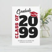 Class of Red BlackレトロYY卒業 招待状 (スタンド正面)