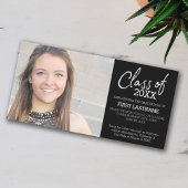 Class of Year卒業写真モダン発表 案内状