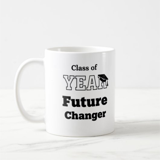 Class of year Future Changer Graduation Tee - Bo コーヒーマグカップ (左)
