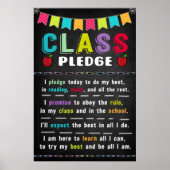 Class pledge Classroom Poster ポスター (正面)