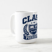Class President – Student Leader Pride コーヒーマグカップ (正面左)