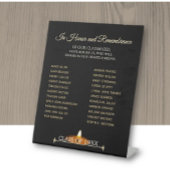 Class Reunion Classmate Memorial Tribute  台座サイン