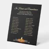 Class Reunion Classmate Memorial Tribute  台座サイン (正面)