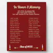 Class Reunion Memorial Tribute tabletop フォトプラーク (正面)