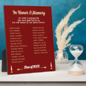 Class Reunion Memorial Tribute tabletop フォトプラーク (側面)