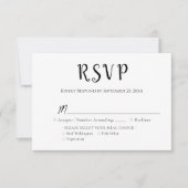 Class Reunion RSVP card (正面)