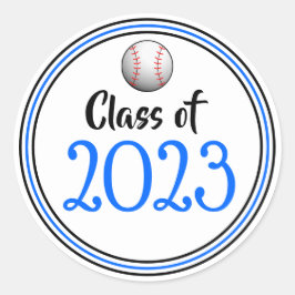 Class Year Blue & Black卒業 ラウンドシール