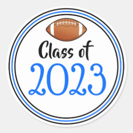 Class Year Blue & Black卒業 ラウンドシール