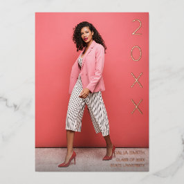 Class Year Foilの卒業発表 箔招待状