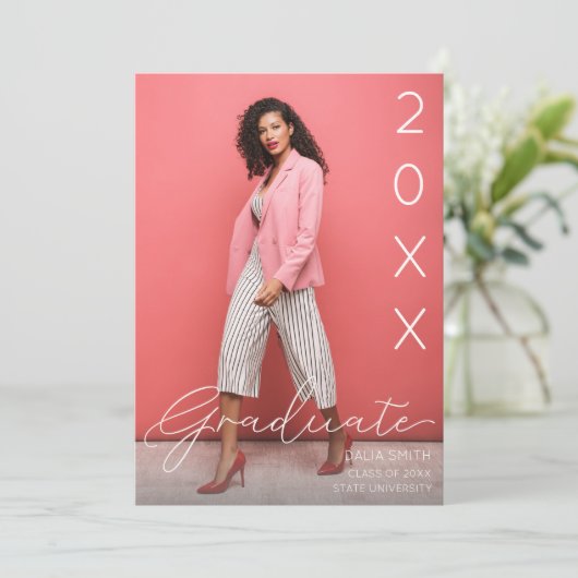 Class Year Graduate Photo Announcement 招待状 (スタンド正面)
