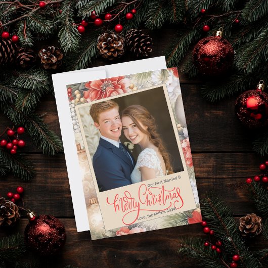Classi Our First & 結婚した Merry Christmasの写真 シーズンカード