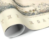 Classic 1853 Sleigh Ride Currier Ives Road Winter ラッピングペーパー (ロールコーナー)