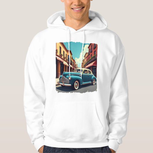 Classic 1940s Car Hoodie パーカ (正面)