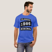 Classic 1986 Original Old Year of Birth Birthday f Tシャツ (正面フル)