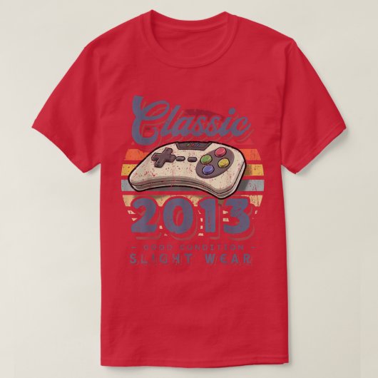 Classic 2013 9th Birthday Retro Video Game Control Tシャツ (デザイン正面)
