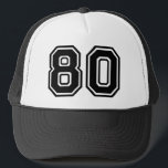Classic 80th Birthday Party キャップ<br><div class="desc">80th Birthday Party Trucker Hat for a man turning eighty years old</div>