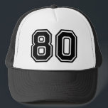 Classic 80th Birthday Party キャップ<br><div class="desc">80th Birthday Party Trucker Hat for a man turning eighty years old</div>