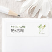 Classic A Tini One Baby Shower Return Address ラベル (インサイチュ)