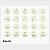 Classic ADD YOUR LOGO HERE ビジネス名 ラウンドシール (シート)