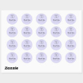 Classic ADD YOUR LOGO HERE ビジネス名 ラウンドシール (シート)