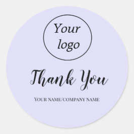 Classic ADD YOUR LOGO HERE ビジネス名 ラウンドシール