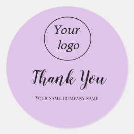 Classic ADD YOUR LOGO HERE ビジネス名 ラウンドシール