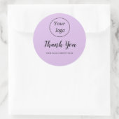 Classic ADD YOUR LOGO HERE ビジネス名 ラウンドシール (バッグ)