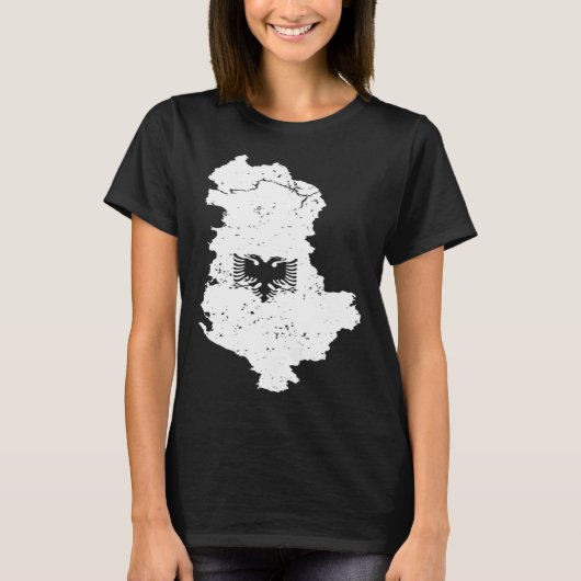 Classic Albania Double Head Eagle Shqiponja Albani Tシャツ (正面)