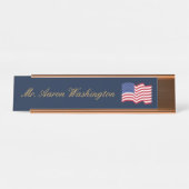 Classic American Flag Name Plate  デスクネームプレート (正面)