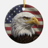 Classic American Patriotism  セラミックオーナメント (正面)