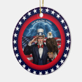 Classic American Patriotism  セラミックオーナメント (左)