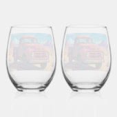 Classic American Pickup ステムなしワイングラス (裏面)