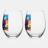 Classic American Pickup ステムなしワイングラス (左)