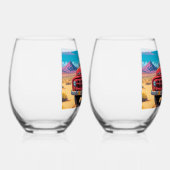 Classic American Pickup   ステムなしワイングラス (右)