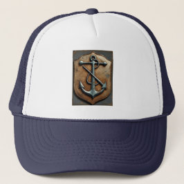 Classic Anchor Emblem – Vintage Maritime Design キャップ