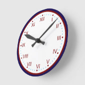 Classic and Elegant Roman Numeral ラウンド壁時計 (傾斜)