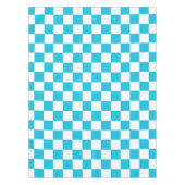 Classic aqua blue checkerboard テーブルクロス (正面)