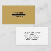 Classic Arcade Payment Interface Finance Design 名刺 (正面/裏面)