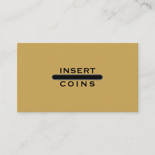 Classic Arcade Payment Interface Finance Design 名刺 (正面)