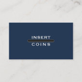 Classic Arcade Payment Interface Financial Design 名刺 (正面)