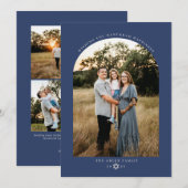 Classic Arch Hanukkah Photo シーズンカード (正面/裏面)